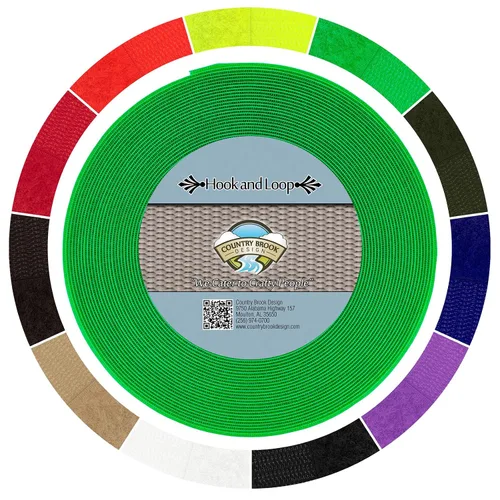 Vista 9 de Country Brook Design Cierre de velcro no adhesivo de 1 pulgada (beige, 5 yardas)