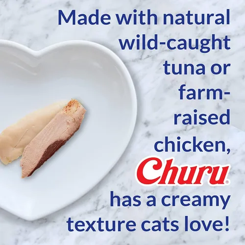 Vista 8 de INABA Churu - Puré para gatos, funcional, cremoso para lamer para gatos, para cuidado en interiores y control de bolas de pelo, 0.5 onzas cada uno