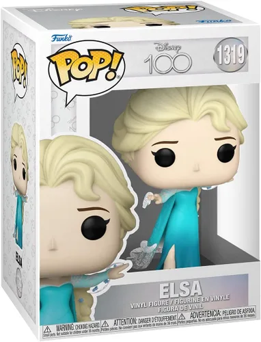 Vista 2 de Funko Pop! Disney: Disney 100 - Elsa - Figura de vinilo coleccionable - Idea de regalo - Producto oficial - para niños y adultos - Fans de películas