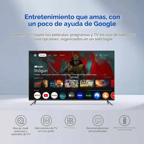 Vista 4 de onn - Dispositivo de transmisión 4k Plus, dispositivo de transmisión ultrarrápida de Google TV, almacenamiento de 16 GB, RAM de 2 GB, remito