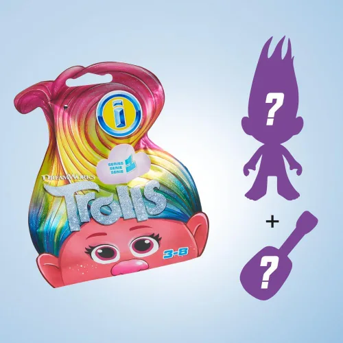 Vista 3 de Imaginext Trolls Colección de figuras de bolsa ciega con personajes y accesorios posables