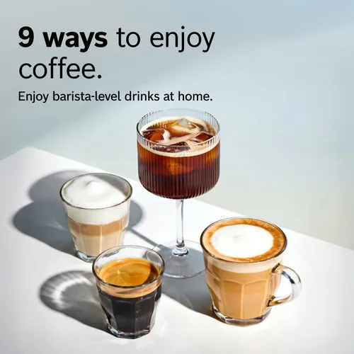 Vista 4 de Bosch 500 Series Máquina espresso y de café completamente automática – Panel de control táctil, manguera de leche, molinillo de cerámica, utiliza