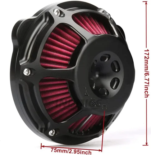Vista 2 de Etapa 1 Filtro de admisión de filtro de aire para Harley Touring Street Glide FLHX Road King FLHR Road Glide FLTR 2018-posterior M8 Softail
