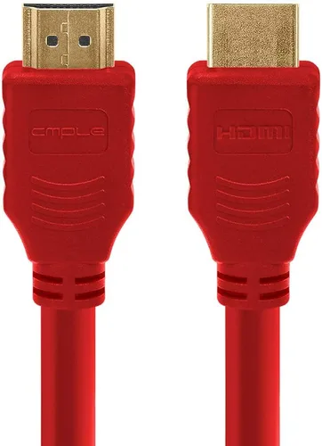 Vista 7 de Cmple - Cable HDMI de alta velocidad HDTV Ultra-HD (UHD) 3D, 4K @60Hz, 18Gbps 28AWG HDMI Cable de retorno de audio de 15 pies, negro