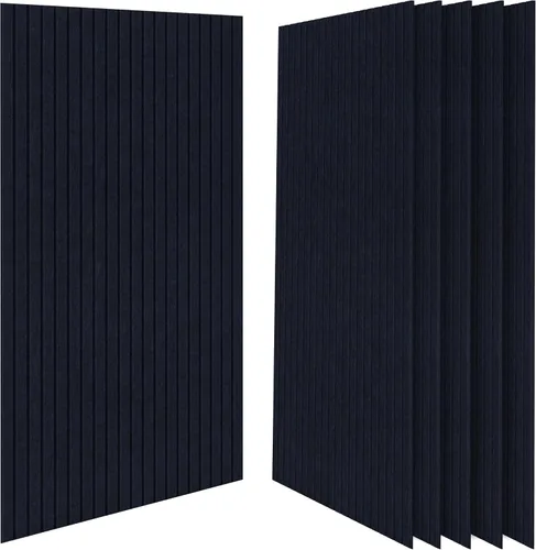 Vista 9 de Paneles acústicos artísticos para pared, paquete de 5 paneles absorbentes de sonido, paneles de pared insonorizados de 47.2 x 23.6 pulgadas, paneles