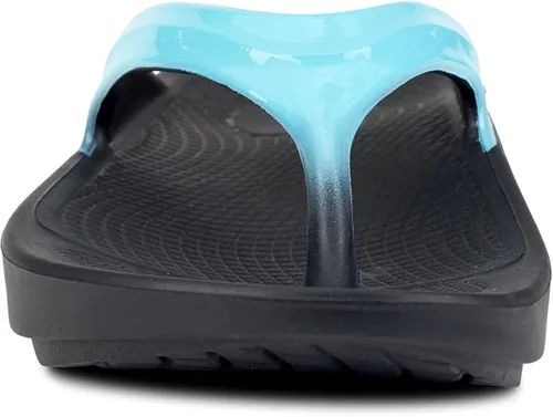 Vista 3 de OOFOS - Sandalias OOlala para mujer, calzado ligero de recuperación, reduce el estrés en los pies, en las articulaciones y la espalda, lavables a