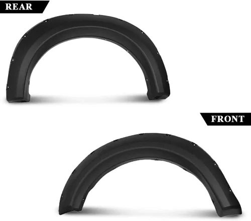 Vista 3 de G-PLUS defensas guardabarros con remaches de bolsillo, compatibles con Ford F150 2009-2014 Styleside con modelos de longitud de cajuela de 67.0