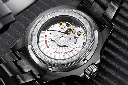 Vista 7 de MASTOP Reloj automático para hombre clásico con bisel giratorio analógico para hombre para buceo día y semana reloj de lujo