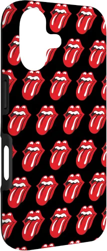 Vista 3 de Rolling Stones Classic Tongue Logo Repeat - Carcasa para iPhone 17, color negro