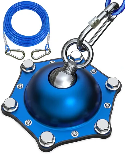 Vista 9 de TOPKNOT Cable de amarre y estaca para perros, (hasta 200 libras) Correa giratoria 360° para perros - Sin enredos, con cable de amarre resistente