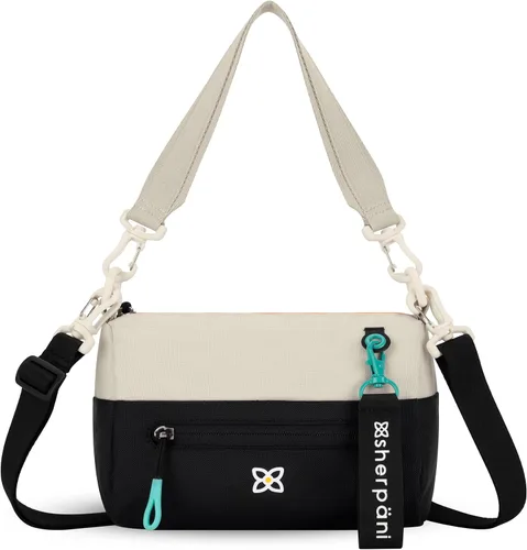 Vista 78 de Sherpani Skye - Bolso cruzado pequeño, de nailon, ligero, para mujer, con protección RFID