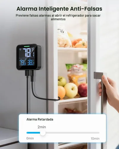Vista 7 de Termómetro del refrigerador de WiFi, alarma del congelador
