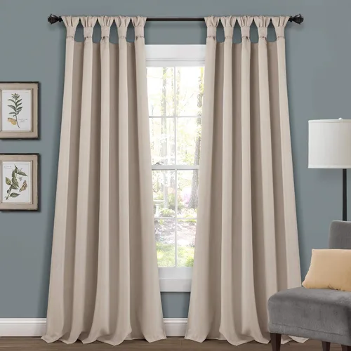Vista 17 de EcoDrapes Paneles de cortina macizos con pestañas trenzadas para casa de lujo (rosa bebé, 52 pulgadas de ancho por 63 pulgadas de largo, 1 panel)