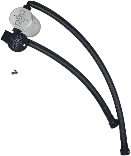 Vista 4 de J&L Separador de aceite 3.0 compatible con Chevrolet Corvette LT1 6.2L 2014-2019 lado del conductor (negro)