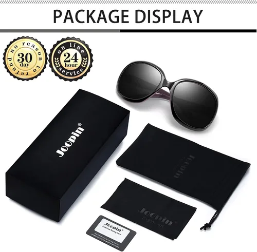 Vista 163 de Joopin Lentes de sol de gran tamaño para mujer, polarizados, grandes, para conducción, protección UV, grandes sombras