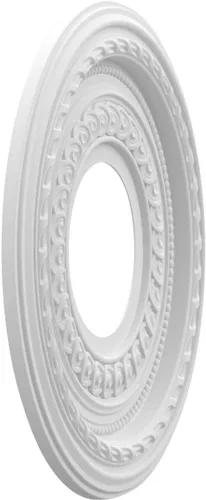 Vista 2 de Ekena Millwork CMP10CO Cole Medallón de techo de PVC termoformado (se adapta a toldos de hasta 4 1/4"), 10 "OD x 3 1/2" ID x 3/4" P