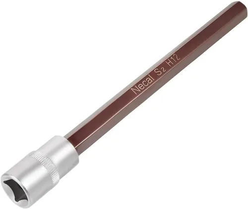 Vista 18 de Utoolmart 1/2" Drive x 0.551 in largo Hex Bit Socket, métrico, S2 y Cr-V acero 1pcs