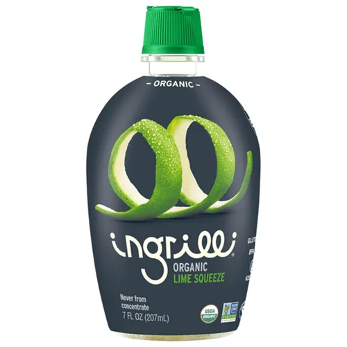 Vista 3 de Ingrilli Organic Lime Squeeze, botella de 7 onzas líquidas (paquete de 6)