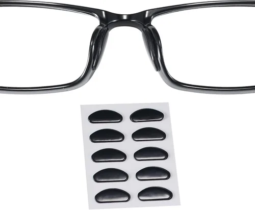 Vista 8 de Almohadillas para la nariz para gafas, diseño ultrafino de 0.051 pulgadas, almohadillas antideslizantes para la nariz con respaldo súper pegajoso