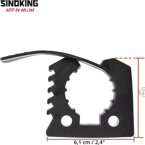 Vista 4 de SINOKING Abrazadera de goma de montaje en pala para asegurar equipos de 1-1/4" a 1-3/8" de diámetro para el hogar, garaje, barco, RV, ATV