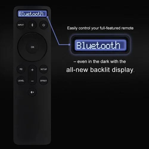 Vista 5 de para barras de sonido Vizio Bluetooth pantalla retroiluminada control remoto