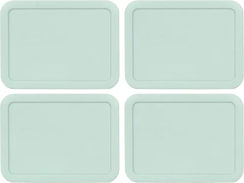 Vista 4 de Pyrex 7210-PC - Tapa de repuesto para almacenamiento de alimentos Muddy Aqua de 3 tazas, fabricada en Estados Unidos Se adapta a cuencos de vidrio