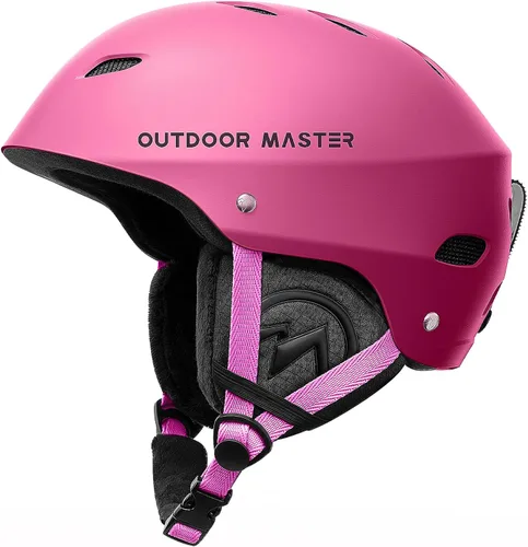 Vista 17 de OutdoorMaster Kelvin - Casco de esquí y snowboard para hombres, mujeres y jóvenes Adjustable Dial Fit Snow Helmet with ASTM Certified,14 Vents for