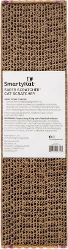 Vista 4 de SmartyKat Super Scratcher Rascador Ondulado para Gatos y Almohadilla para Arañar para Gatos, Infundido con Hierba Gatera, Rascadores para Gatos