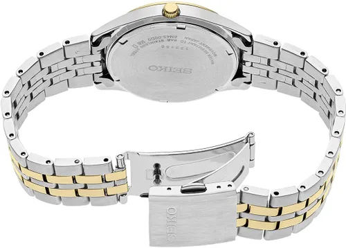Vista 3 de Reloj SEIKO para hombres - Esenciales - con calendario de día/fecha, caja/pulsera de acero inoxidable y resistente al agua hasta 100 m GRIS - SUR432
