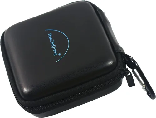 Vista 4 de Estuche de viaje duro para micrófono, estuche de micrófono Lavalier inalámbrico con 3 ranuras para micrófono de solapa con clip para micrófono