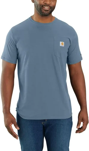 Vista 17 de Carhartt Force - Camiseta de manga corta, con bolsillo, de ajuste holgado y peso medio para hombre Malt