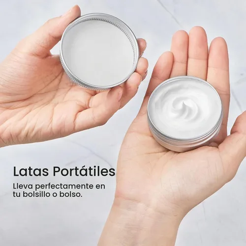 Vista 6 de TUZAZO Paquete de 12 latas de aluminio, recipiente de metal de 1 onza con tapas y etiquetas