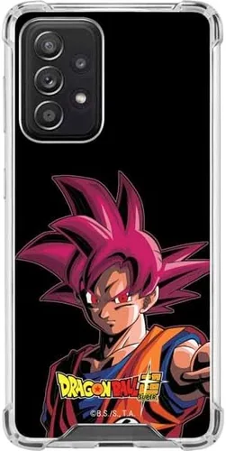 Vista 13 de Skinit Funda transparente compatible con Galaxy A52 5G, diseño oficial de Dragon Ball Super Goku Negro - DBZSPR04