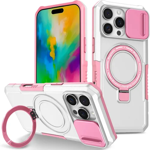 Vista 139 de Funda magnética para iPhone 11, soporte de anillo con ventana corrediza, funda protectora mate a prueba de golpes para iPhone 11 6.1, fundas
