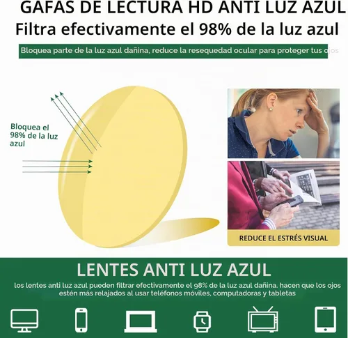 Vista 4 de Gafas de lectura progresivas multifocales fotocromáticas para hombre, con protección UV, gafas de sol de transición, antiluz azul, lectores