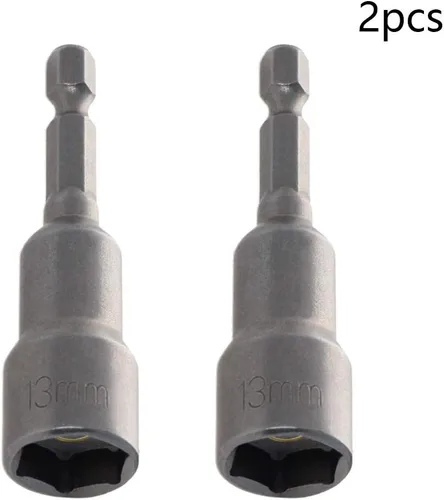 Vista 4 de Utoolmart Broca de cambio rápido de 1/4 de pulgada con vástago hexagonal de 0.512 in, 2 piezas de longitud de 2.559 in, métrica con magnética, 2