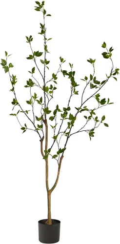 Vista 8 de Árbol artificial de cítricos minimalista de 1,22 m de Nearly Natural