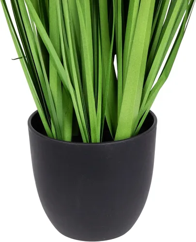 Vista 5 de Northlight Potted Artificial Onion Grass Plant, 24", Green