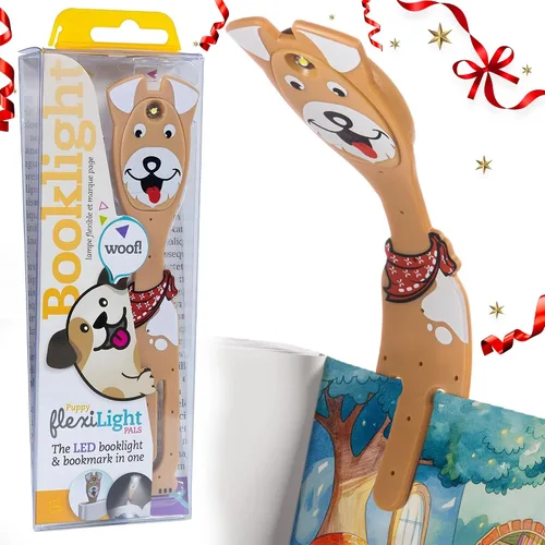 Vista 12 de Flexilight Pal - Luz de lectura 2 en 1, marcapáginas, luz LED con clip, lámpara de lectura para niños y adultos, accesorios de libro de regalo