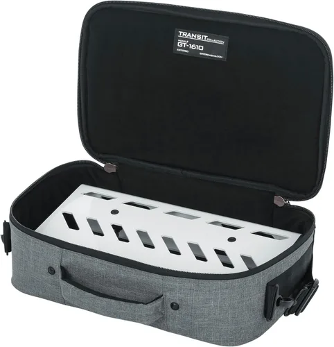 Vista 7 de Gator Cases Transit Series Deluxe - Bolsa para equipos y accesorios, 16" x10, color gris (GT-1610-GRY)