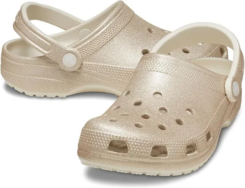 Vista 6 de Crocs Classic Clog - Glitter Champagne Glitter Hombres 9, Mujer 11 M