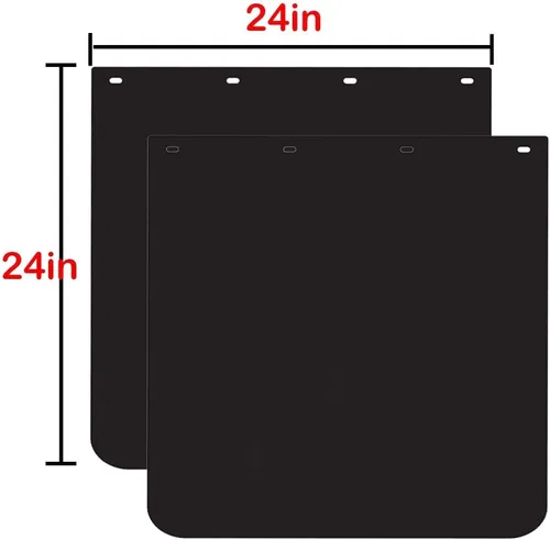 Vista 2 de BST BSSP Par Universal de 61 cm x 61 cm de solapas de barro para camiones semirremolque, solapas de barro de polímero resistentes, paraguardas