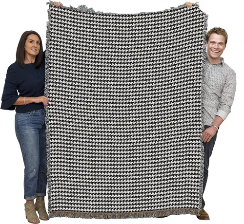 Vista 13 de Pure Country Weavers Manta de edredón – Nueve parches de flores – Patrones de regalo de jardín con hojas florales de regazo cuadrado tejido