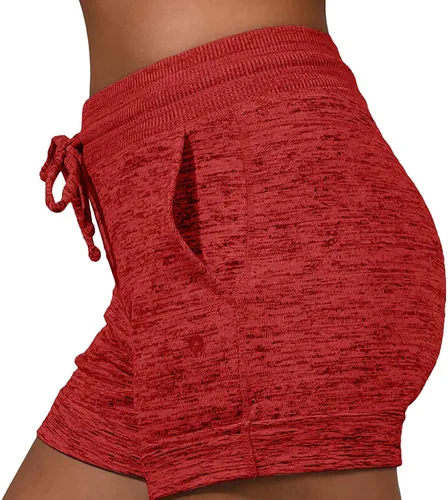 Vista 4 de Pantalones cortos de vendaje para mujer, pantalones cortos estampados con bolsillos, pantalones sueltos casuales para mujer, tops de manga corta