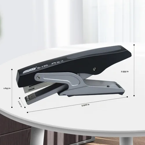 Vista 4 de Juego de grapadoras de alicates de mano, grapadora resistente con grapas, carga de grapas de un solo toque, agarre ergonómico, grapadora manual