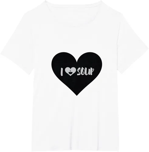 Vista 98 de I Love Soup - Camiseta de regalo con forma de corazón, Blanco, S Asfalto