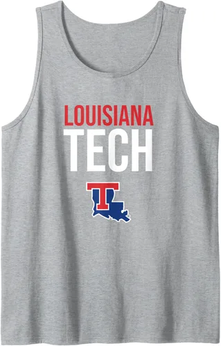 Vista 6 de Camiseta sin mangas apilada Louisiana Tech Bulldogs, Negro