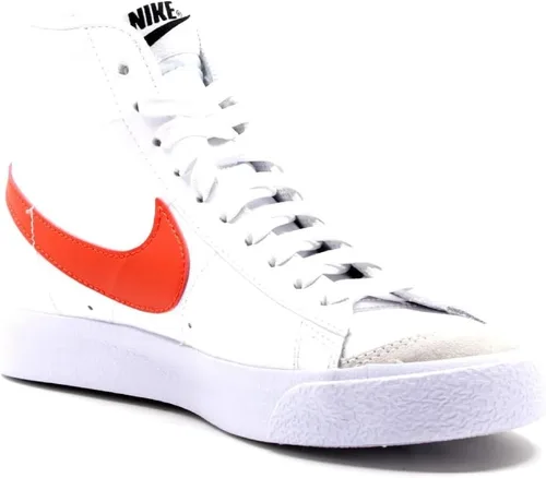 Vista 6 de Nike Blazer Mid 77 unisex para niños, Blanco, azul universitario, negro