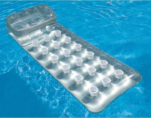 Vista 7 de Intex 58894EP - Colchón francés de 18 bolsillos para tumbona de piscina con reposacabezas