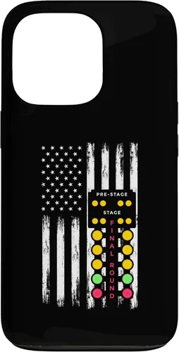 Vista 10 de American Flag Drag Strip Auto Tree Light Racecar Driver Case for iPhone 16